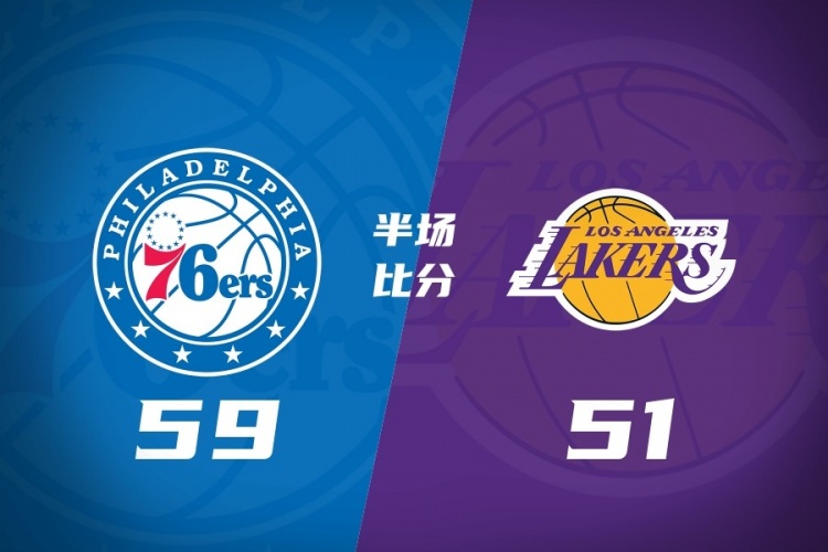 MK体育官网-半场战报-湖人13失误&amp;落后76人8分 东契奇回更衣室 恩比德20+5